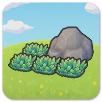 Boulder-shaded Tall Grass