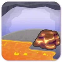 Piping-hot lava