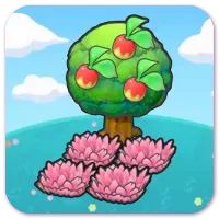 Tree-shaded pink tall grass