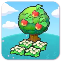 Tree-shaded fluffy flower bed